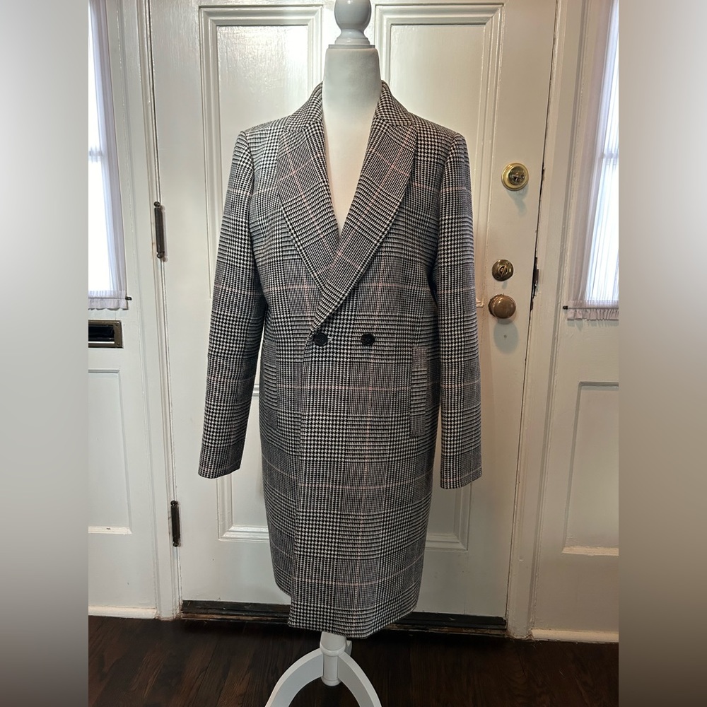 J.Crew plaid car coat